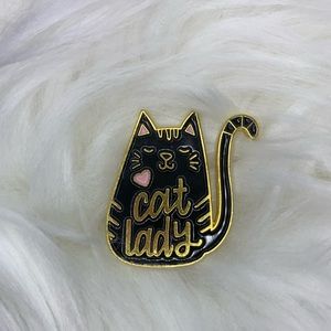 ✨NEW Cat Mom Pin in Black